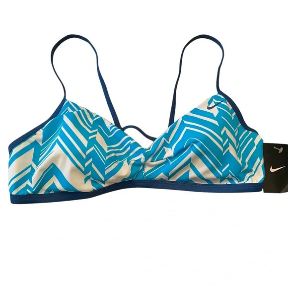 Nike Stripped Racerback Women’s Bikini Top - Picture 3 of 6